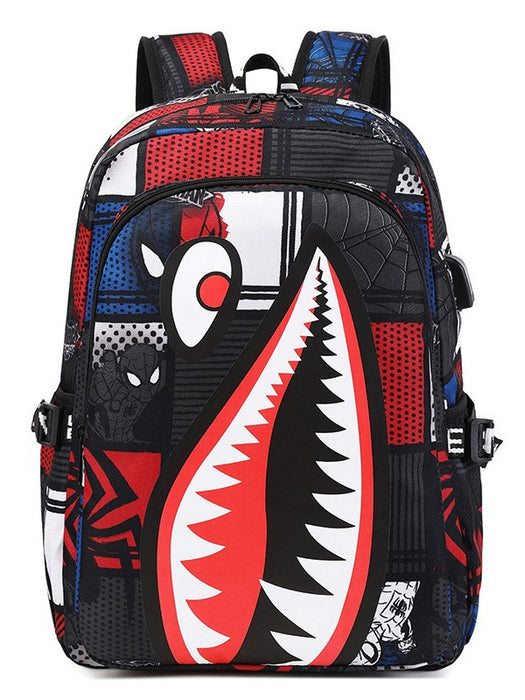 Wholesale Shark Personalized Pattern Printing Backpack Bags