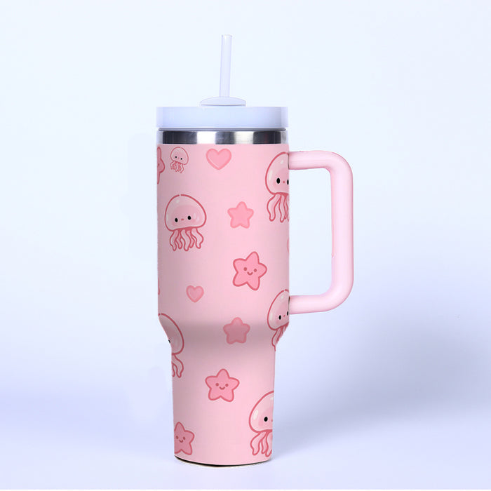 Wholesale Pink 40oz Water Cup Stainless Steel Thermal Insulation Car ice bullies cup