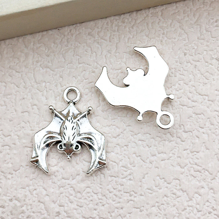 Wholesale Halloween Stylish 12-Pack Bat Charms Zinc Alloy Electroplated MOQ≥2