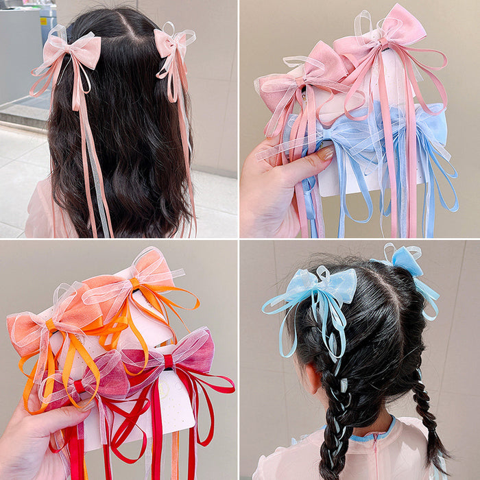 Wholesale Children's Bow Ribbon Hairpin Baby JDC-HC-DF005