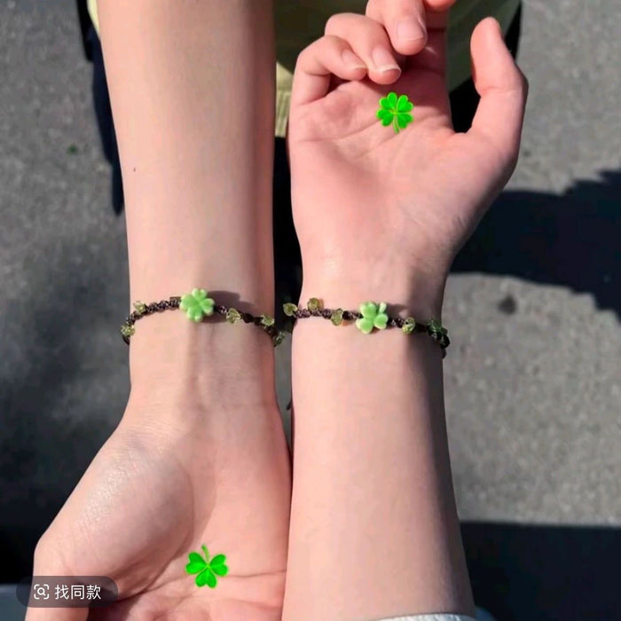 Wholesale Clover Bracelet Woven Bracelet  Lover Best Friend Bracelet Accessories