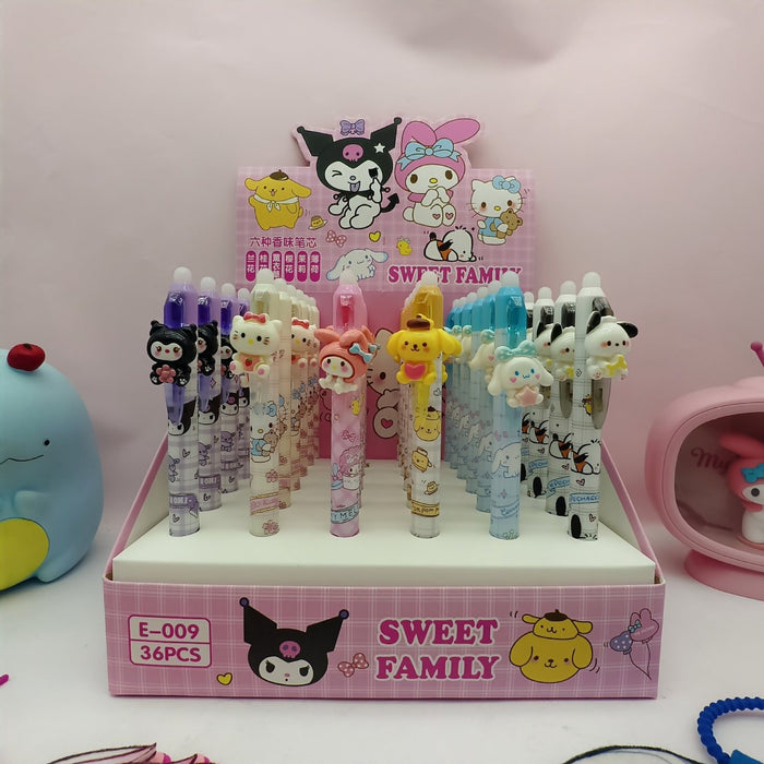 Wholesale Erasable blue cartoon children' s student press pen