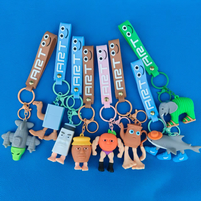 Wholesale Shark Stick Man Prank Doll Toy Doll Pendant Peripheral doll pendants