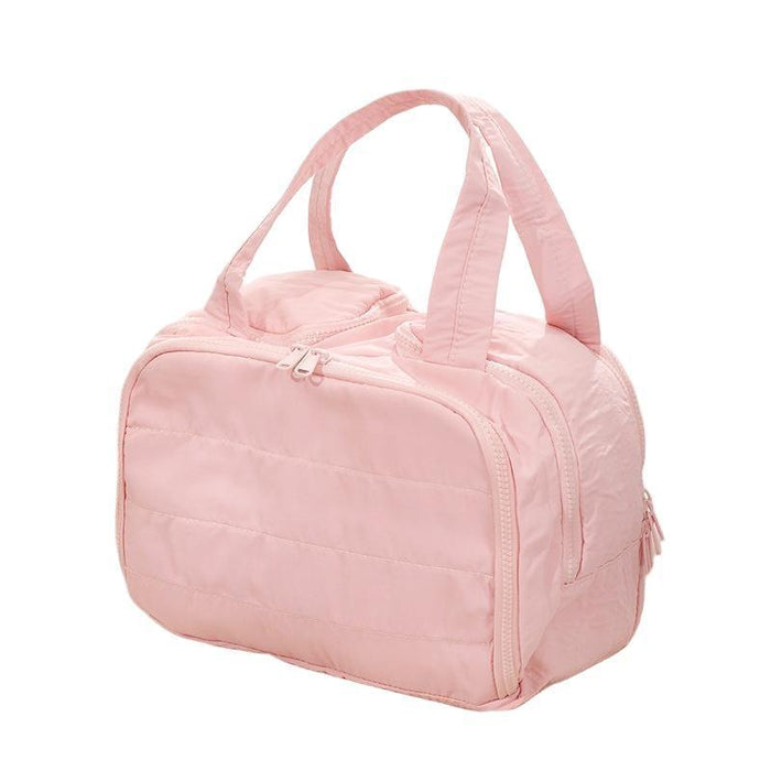 Wholesale Cotton Cosmetic Bag Sweet Style Portable Travel Makeup Organizer With Compartments For Daily Use