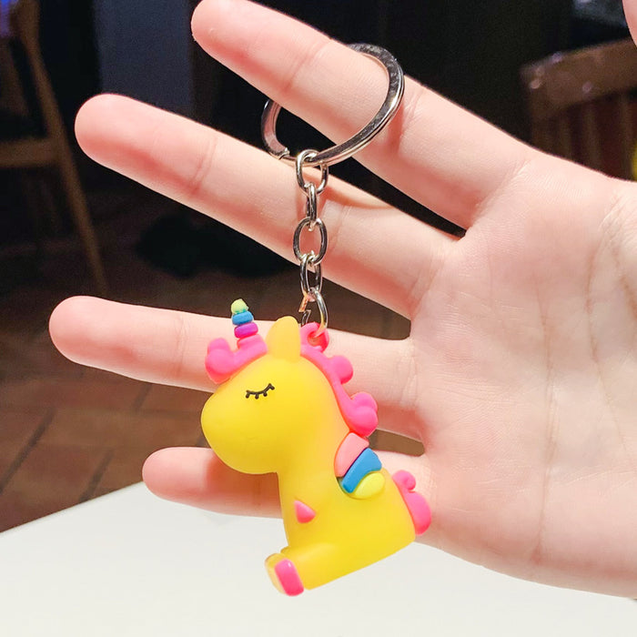 Wholesale Creative Cute Cartoon Keychain Small Pendant Bag Pendant Couple Car Accessories Backpack Pendant