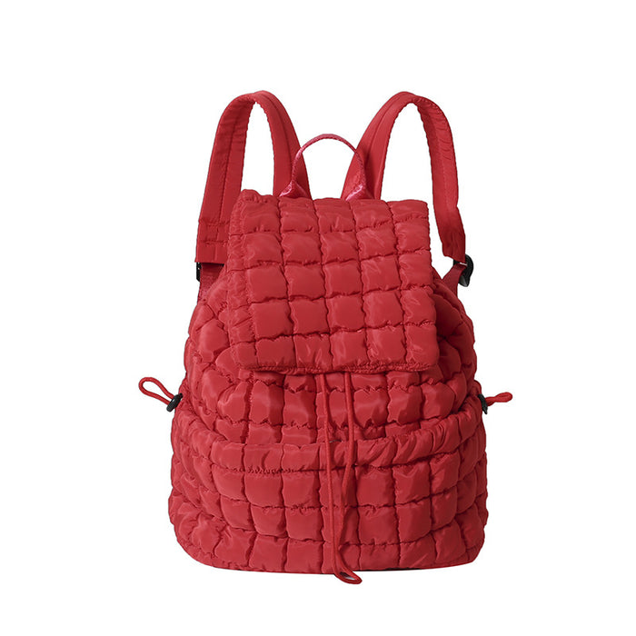 Wholesale Plaid Pleated Backpack JDC-BP-Runj001