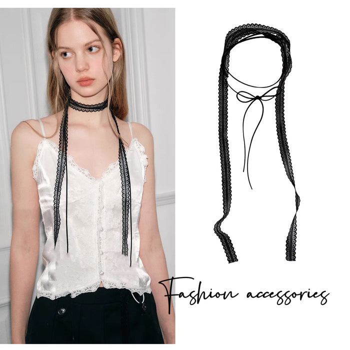 Wholesale Multi layered layered design, lace lace necklace, versatile scarf, collarbone