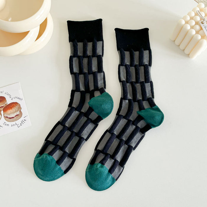 Wholesale Socks, mid tube socks, boneless three-dimensional socks, cotton