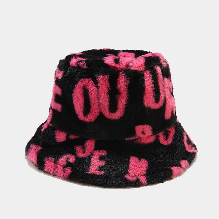 Wholesale Letter Thick Warm Bucket Hat JDC-FH-LvYi059