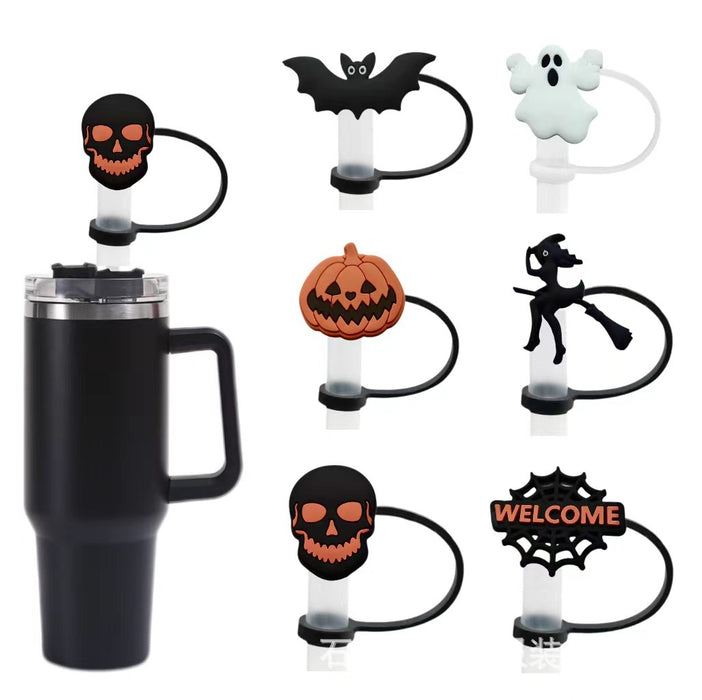 Wholesale 10pcs  doll straw cap straw dust cap dust cover personalized drink straw cover cross-border