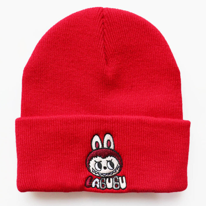 Wholesale Cartoon wool hat embroidered knit hat