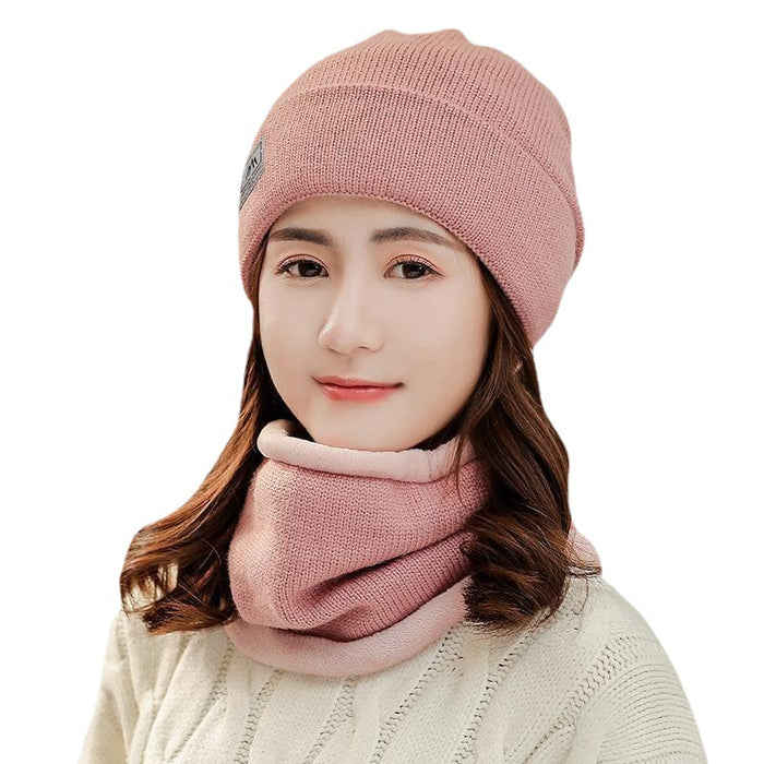 Wholesale Hat Women's Winter Leisure Cycling Warm Fleece-lined Thickened Cold-proof Ear Protector Women's Neck Wool Cap Autumn and Winter