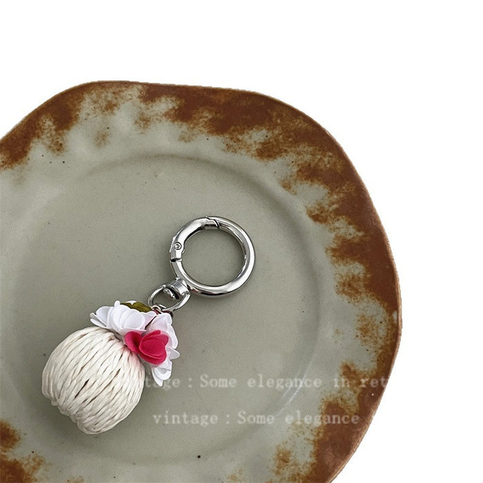 Wholesale Starfish Key Chain Bag Pendant Woven Flower Ball Decorative Accessories