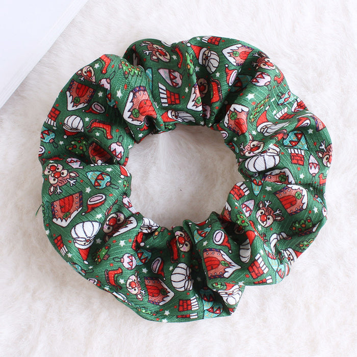 Wholesale Christmas Plush Hair Scrunchies JDC-HS-Heqin003