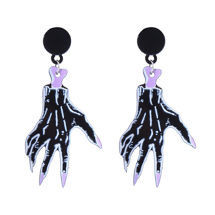 Wholesale  Series Horror Bloodstain Acrylic Earrings Claw  Earrings