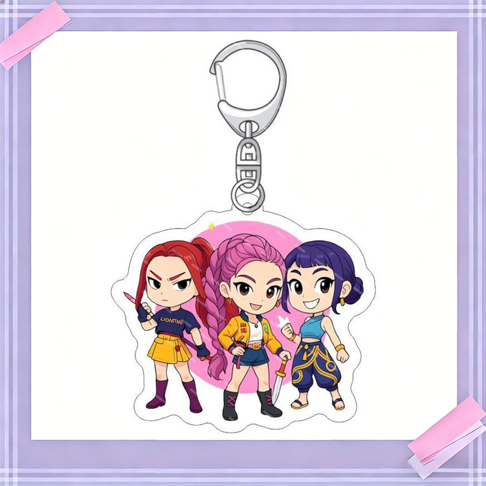 Wholesale 10pcs/set K-POP anime merchandise acrylic keychains and pendants