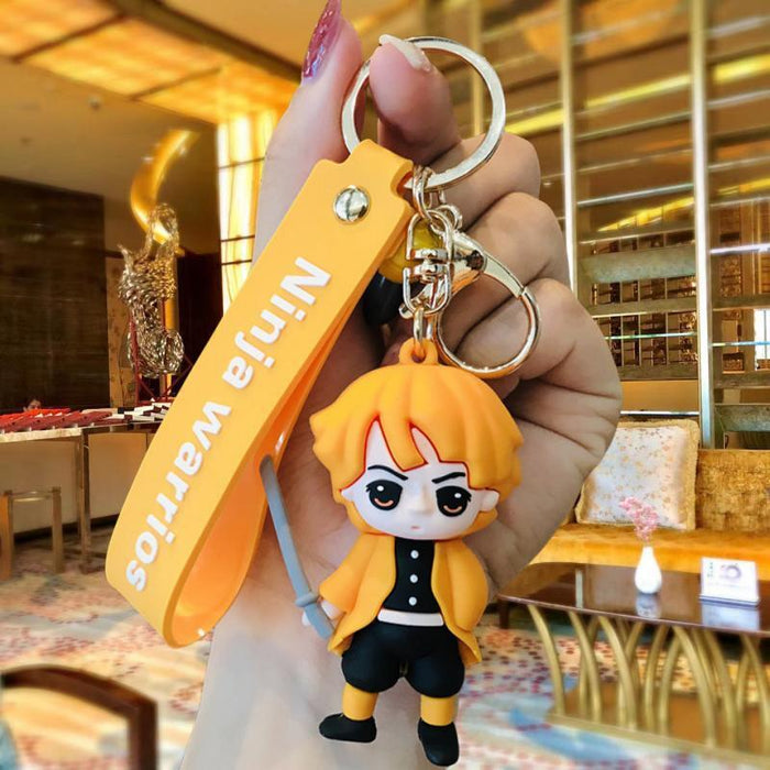 Wholesale Silicone Cartoon Doll Keychain JDC-KC-MingT201