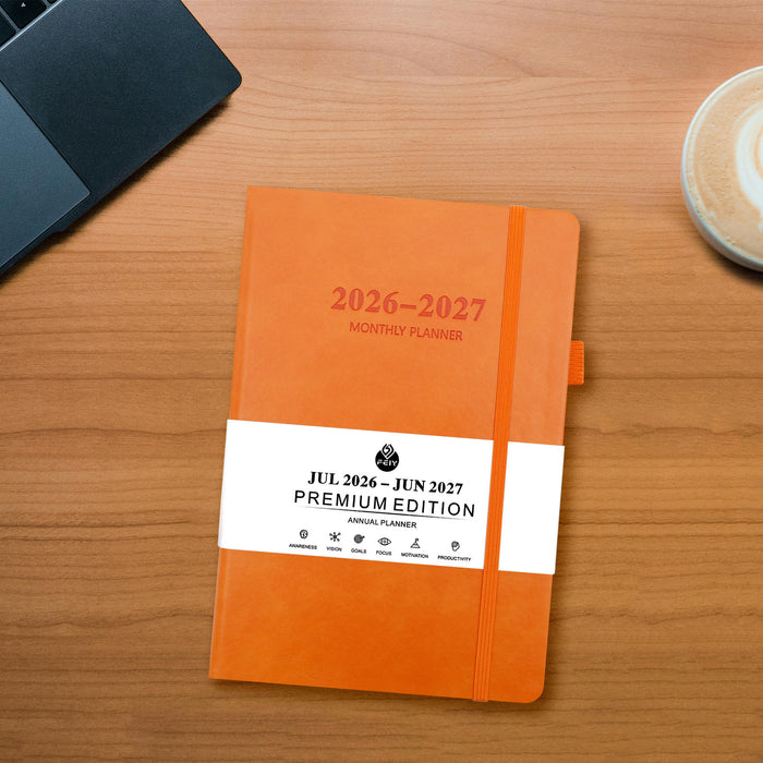 Wholesale A5 Imitation Leather Weekly Monthly Planner Trendy Business Office Notebook