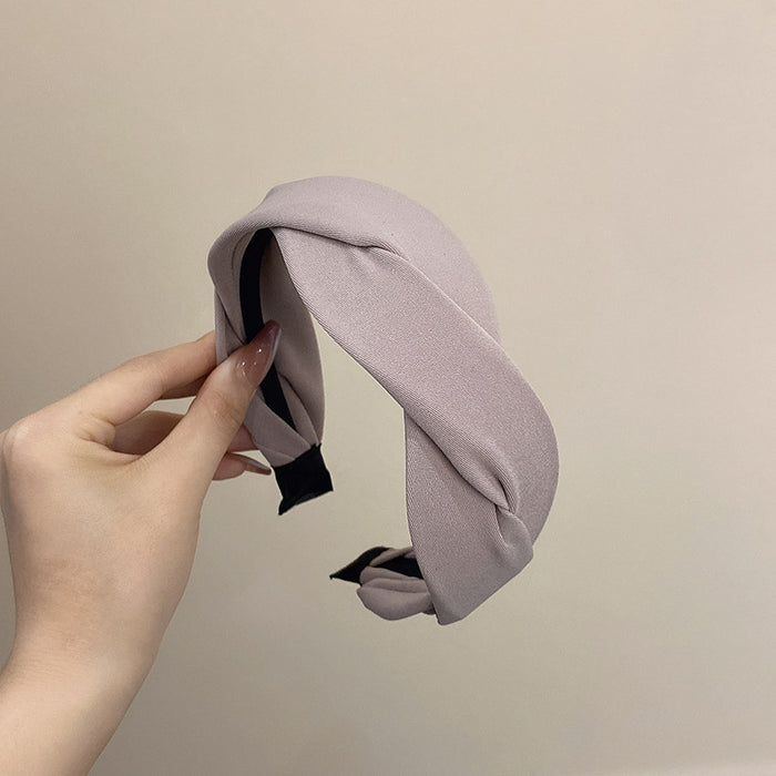 Wholesale Fried Dough Twists Hair Band Advanced Sense Simple Retro Hair Clip Female Headband Hair Jewelry Headwear