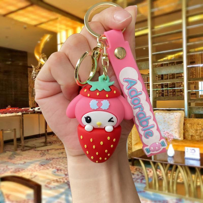 Wholesale Silicone Cartoon Doll Keychain JDC-KC-MingT112