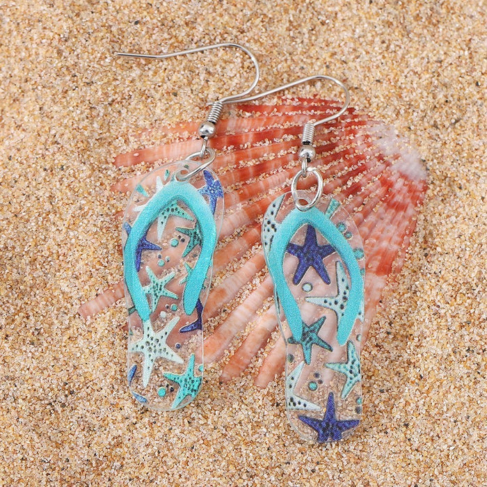 Wholesale Ocean Style Acrylic Drop Earrings for Everyday Wear Jewelry Accessory
