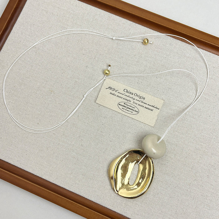 Wholesale Pendant necklace, light luxury, niche, high-end, long sweater chain accessory