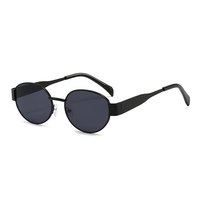 Wholesale Round frame sunglasses, high-end and fashionable, driving glasses, UV protection, photography sunglasses, decoration