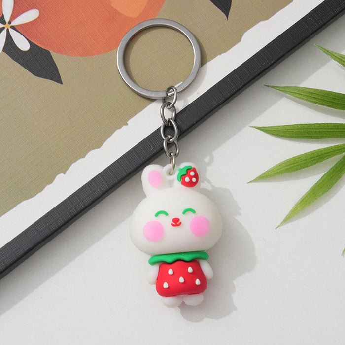 Wholesale Creative keychain pendant, cute animal figurine, car keychain