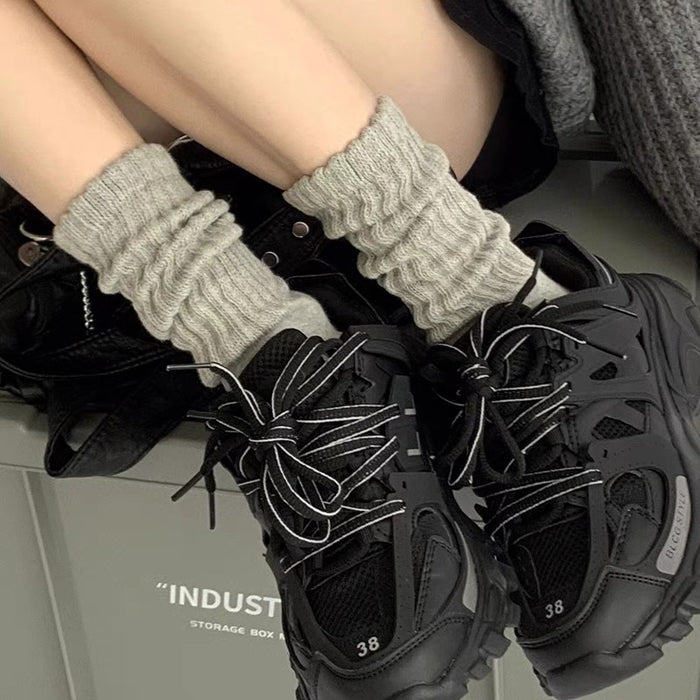 Wholesale Anti odor and sweat absorbing cotton socks, stacked socks, long middle tube