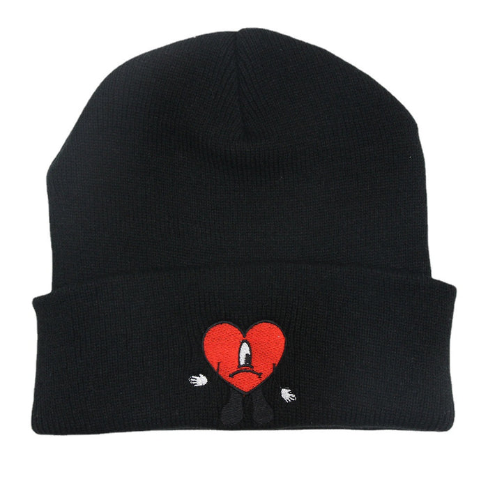 Wholesale Autumn and Winter Acrylic Cartoon Embroidery Knitted Beanie JDC-FH-PeiN018