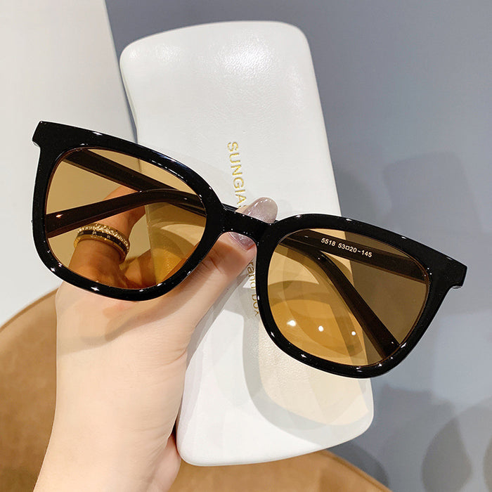 Wholesale black frame tan sunglasses men's  brand eyes driving sunglasses women's anti-ultraviolet