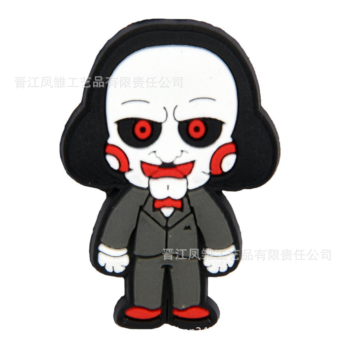 Wholesale 50pcs Horror Tarot  Series Shoes Charms Accessories Slippers Accessories Patch Decorative Shoe Buckle