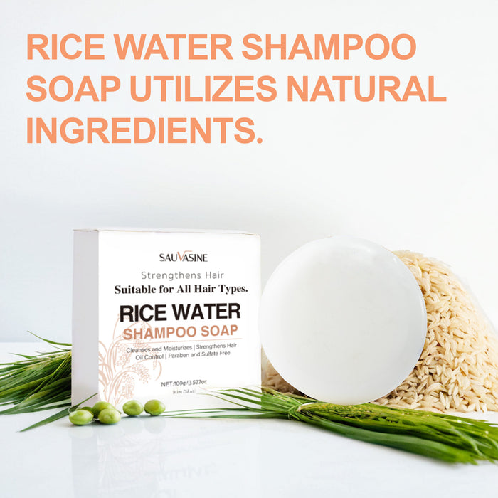 Wholesale Rice water shampoo and soap can prevent hair loss and moisturize the scalp
