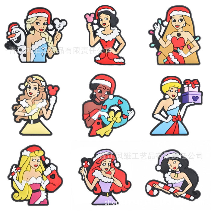 Wholesale 50pcs Christmas Shoes Charms  soft rubber shoes accessories decoration