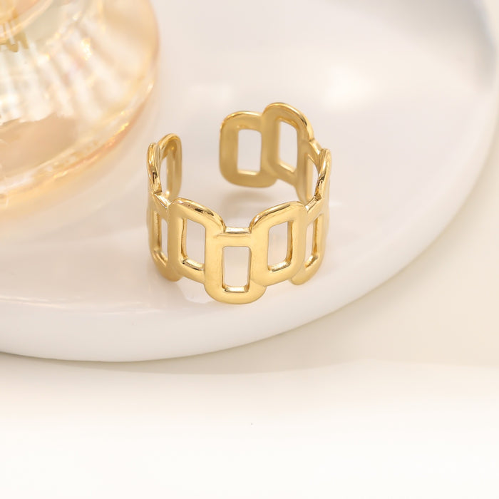 Wholesale Titanium steel irregular pattern ring