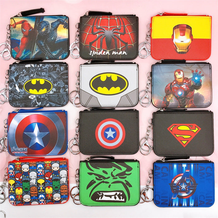 Wholesale PU Cartoon Printing with Key Ring Coin Card Holder JDC-WT-YaLL014