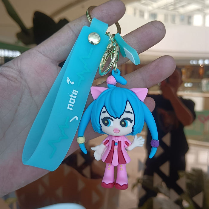 Wholesale Silicone Cartoon Figure Keychain JDC-KC-YiChang013