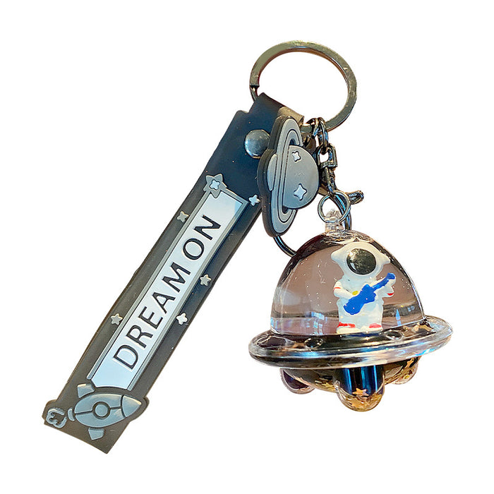 Wholesale Astronaut Floating Sand OilFilled Acrylic Keychain Decorative Car Key