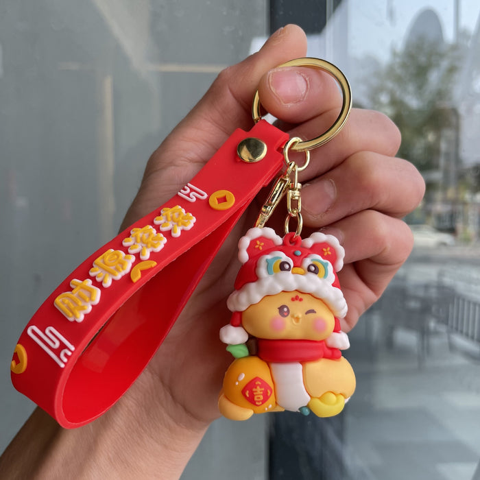 Wholesale Couple keychain, handbag pendant, car keychain, doll machine, small gift