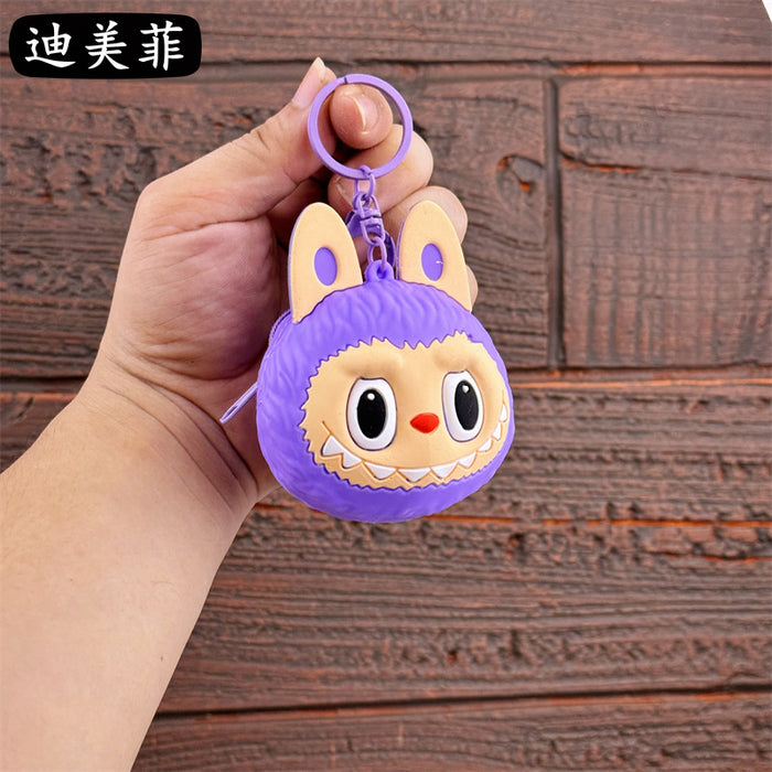 Wholesale Cute Coin Purse Keychain Cartoon Doll Keychain Couple Student Bag Claw Machine Small Pendant