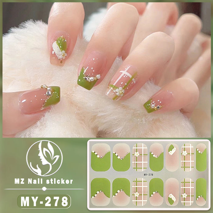 Wholesale 14 Pieces/sheet Butterfly Bake Free Gel Nails Kits Nail Stickers JDC-NS-ARS002