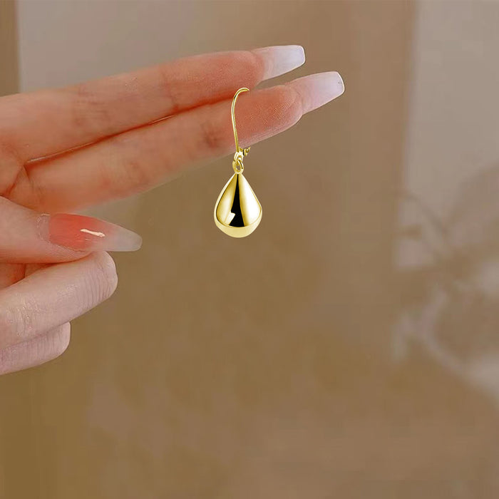 Wholesale Earrings with fashionable personality, light luxury, simple and niche design, high-end feeling, tear drop earrings