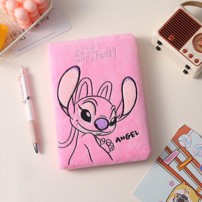 Wholesale Cute plush cartoon notebook Creative children' s high-value plush notebook Student horizontal line notepad