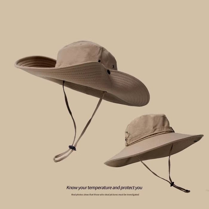 Wholesale Sun protection fisherman hat sunshade summer hat sun hat sports outdoor mountaineering UV protection large brim