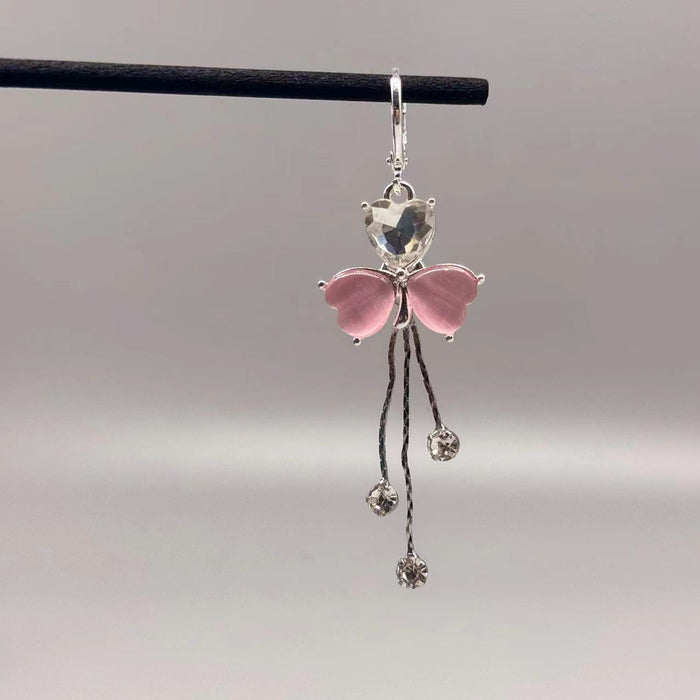 Wholesale Light luxury earrings, new niche design, high-end tassel earrings, elegant earrings