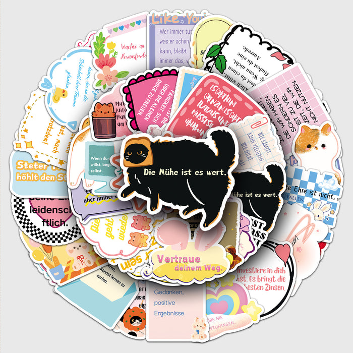 Wholesale 50pcs motivational positive words and phrases Stickers