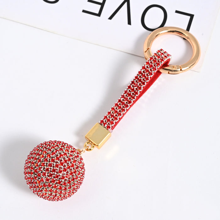 Wholesale Chain Rhinestone Ball Keychain Car Keychain JDC-KC-JF004