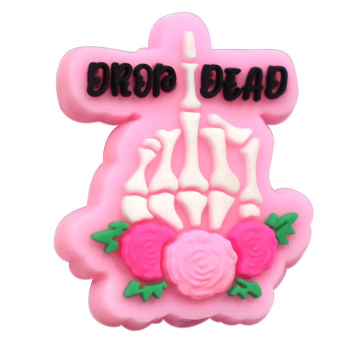 Wholesale  horror beads beaded patch PVC soft glue handmade detachable ballpoint pen accessories