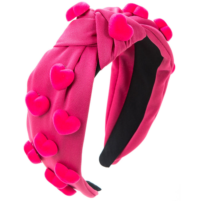 Wholesale Valentine' s Day heart-shaped decorative wide headband
