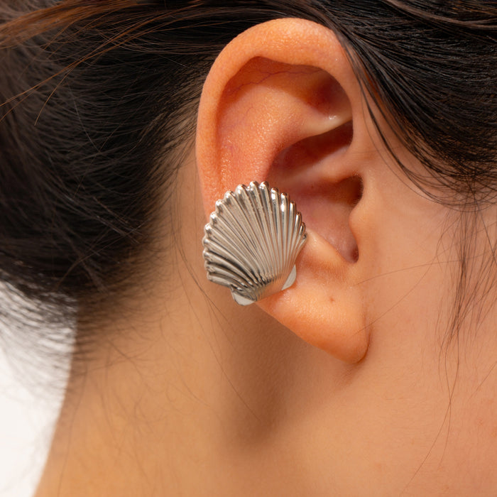 Wholesale Fashionable alloy earrings with light luxury and high-end feel, flower moon sun ear clip, ear bone clip